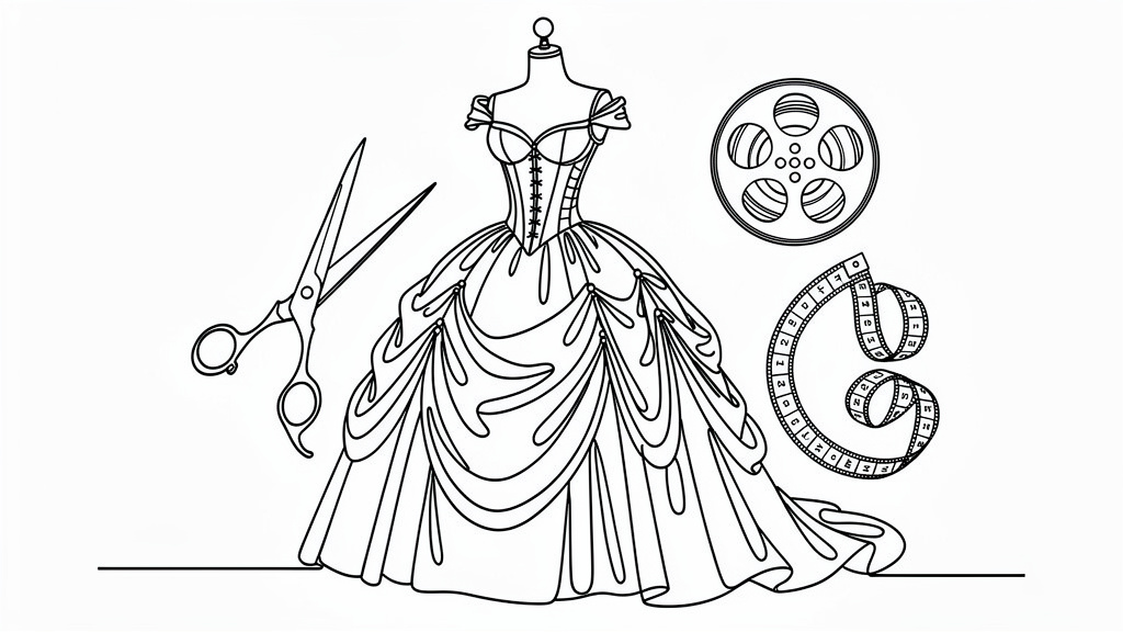 Line Art style blog post headers