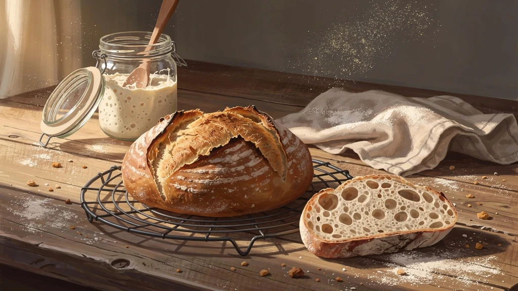 AI hero image for food blog in illustration style