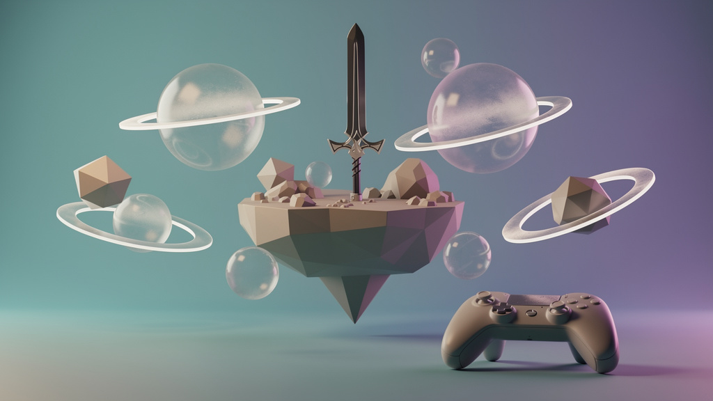 3D Render style medium article images