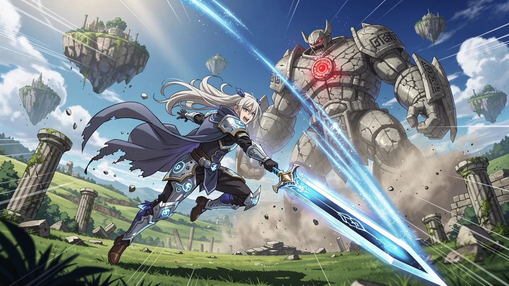 AI hero image for gaming blog in anime style