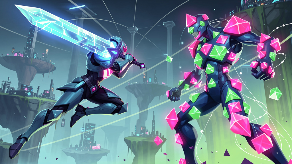 Neon Geo style medium article images