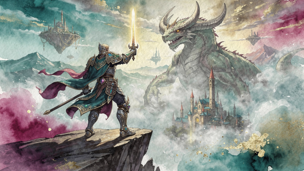 Watercolor style medium article images