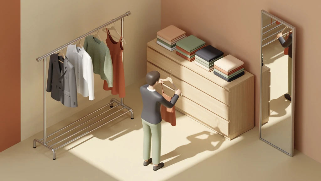 AI hero image for lifestyle blog in isometric style