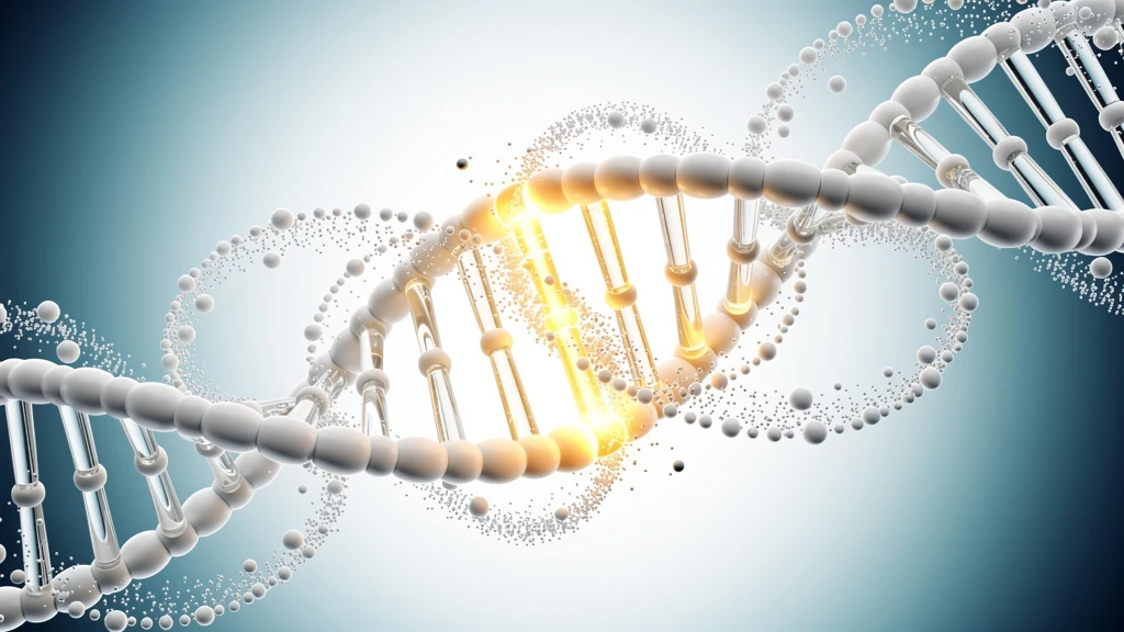 AI hero image for science blog in 3D render style