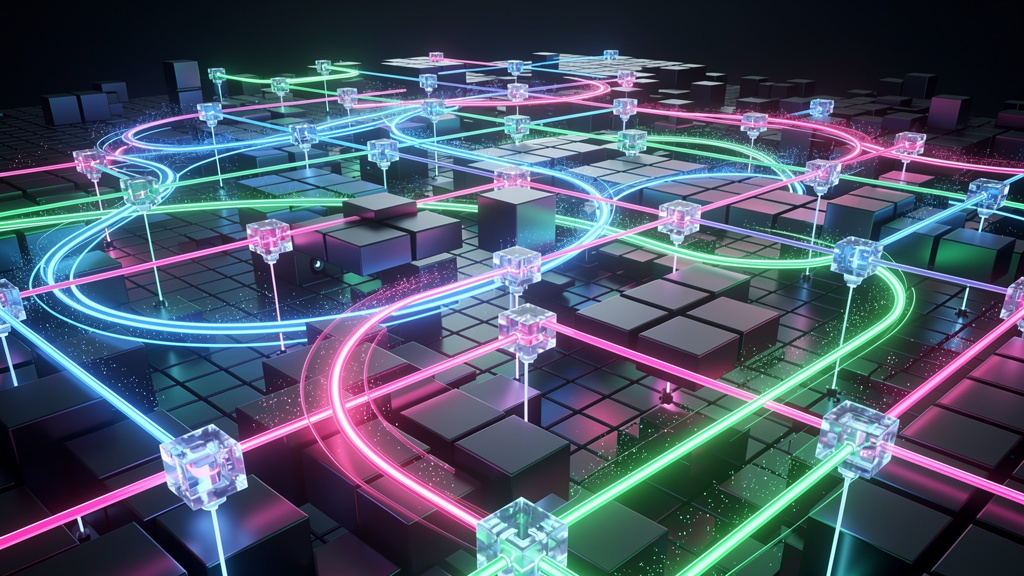 Neon Geo style blog featured images