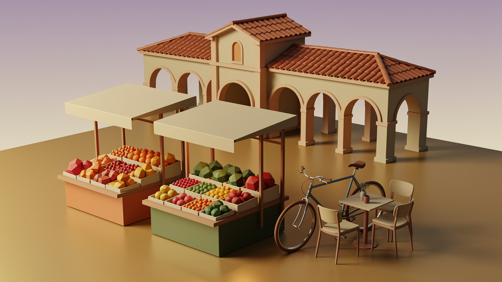 3D Render style wordpress featured images