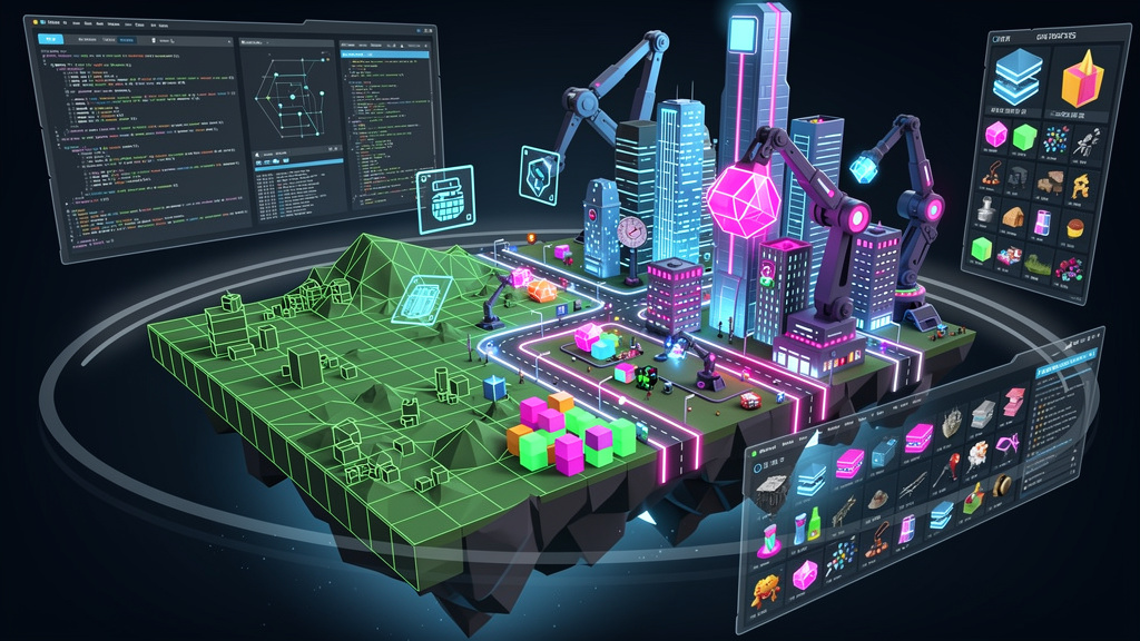 Neon Geo style docusaurus images