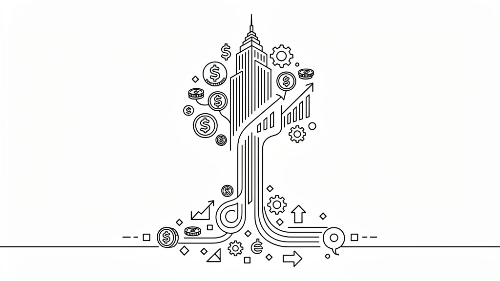 AI hero image for business product in line-art style