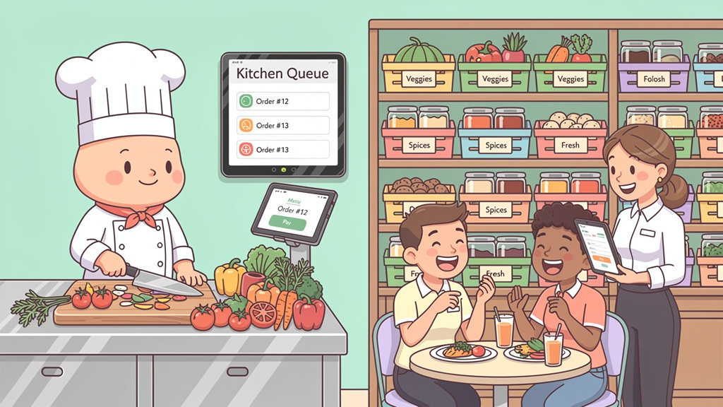 Cartoon style landing page hero images