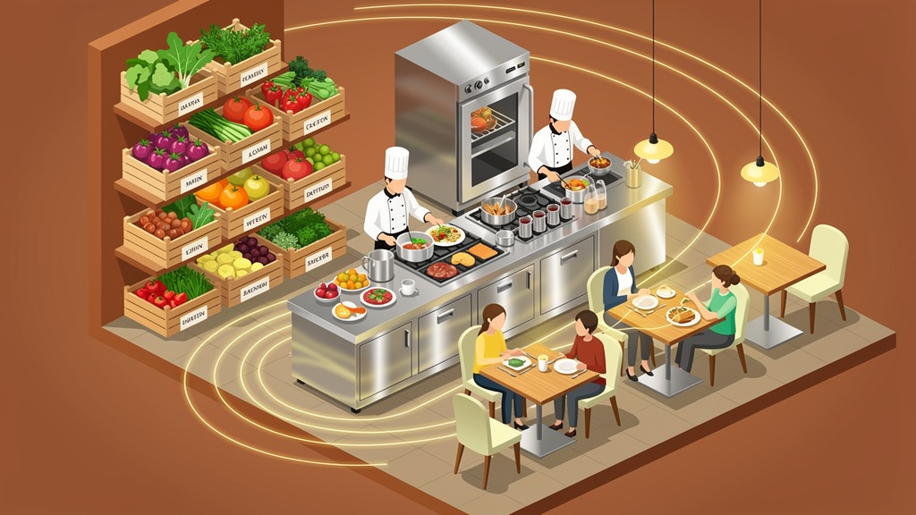 Isometric style landing page hero images