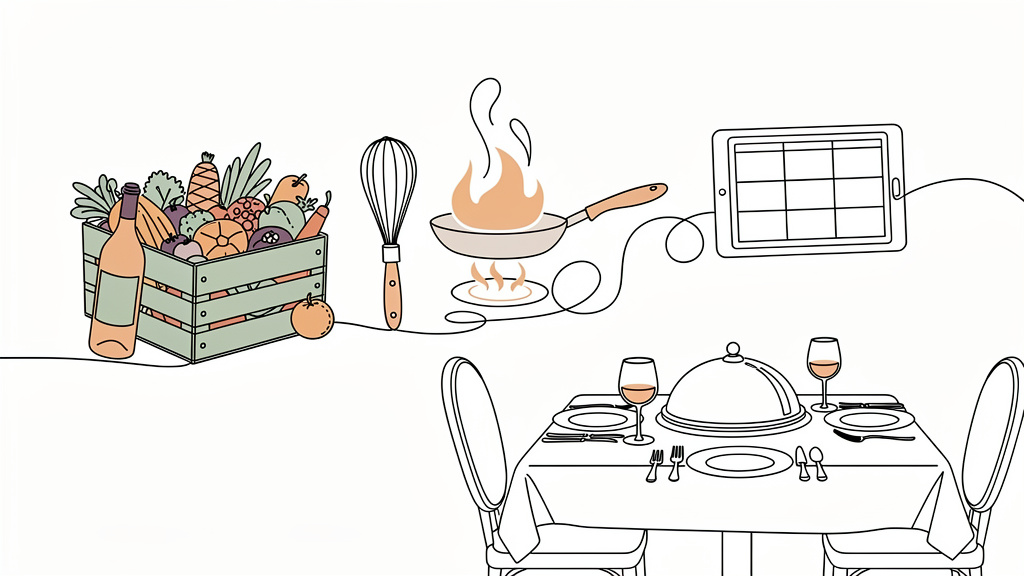 Line Art style landing page hero images