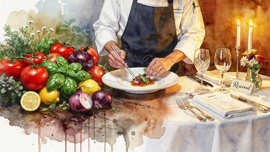 Watercolor style landing page hero images