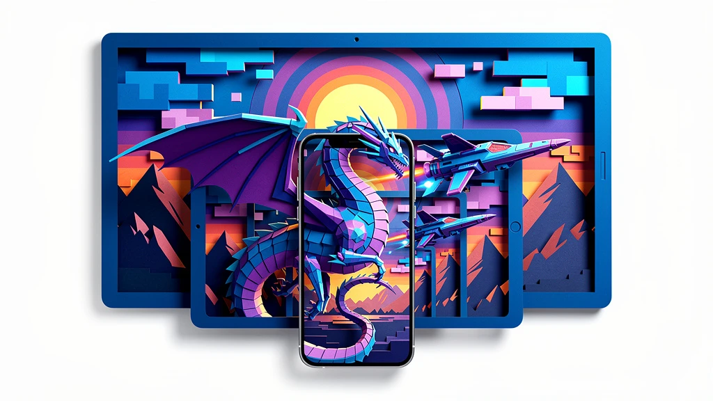 Paper Cut style roadmap graphics