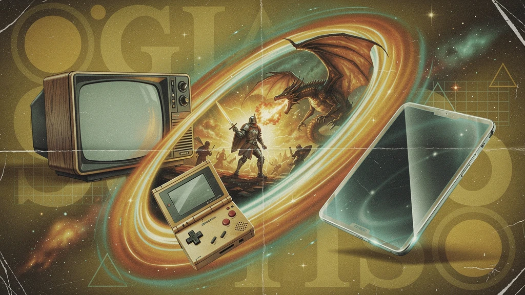 Retro style roadmap graphics