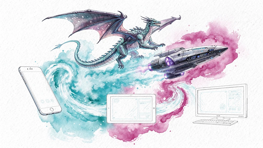 Watercolor style roadmap graphics