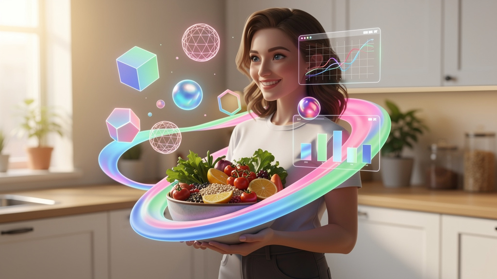 Neon Geo style landing page hero images