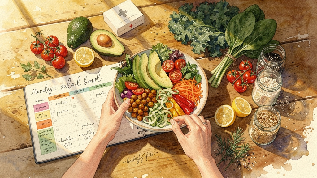 Watercolor style landing page hero images