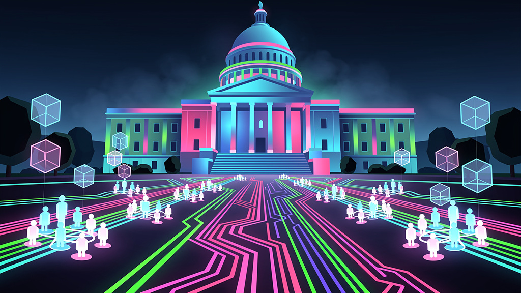 Neon Geo style about page headers