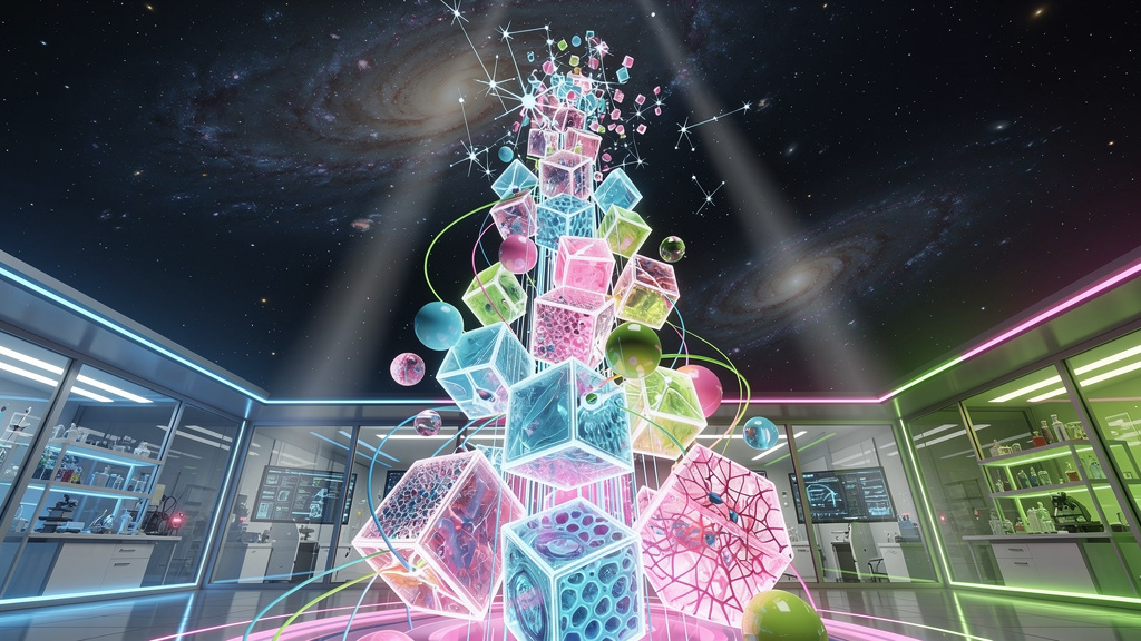 Neon Geo style press release graphics