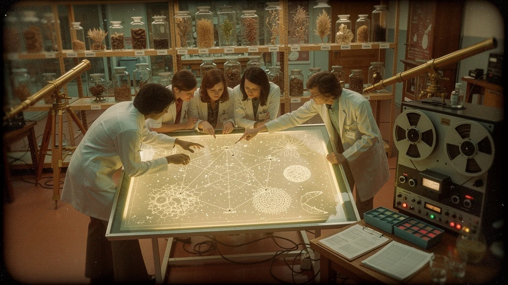 Retro style comparison graphics