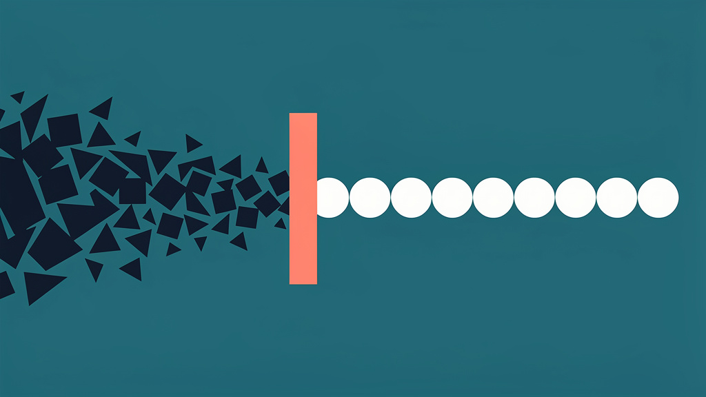 Minimal style investor deck visuals