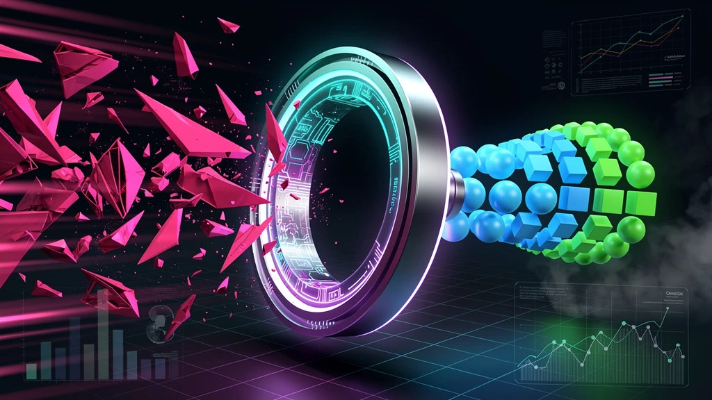 Neon Geo style roadmap graphics