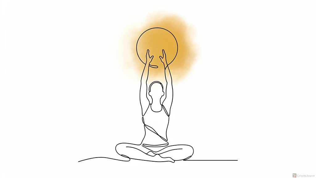 AI hero image for lifestyle blog in line-art style