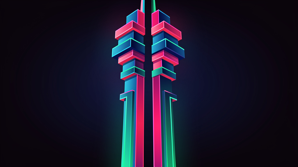 Neon Geo style reddit post images