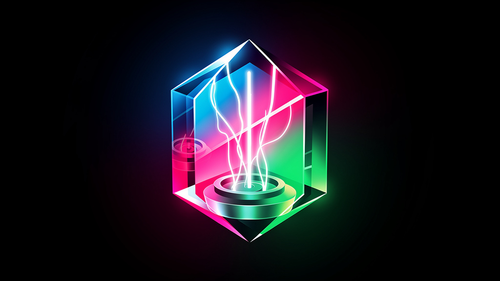 Neon Geo style reddit post images