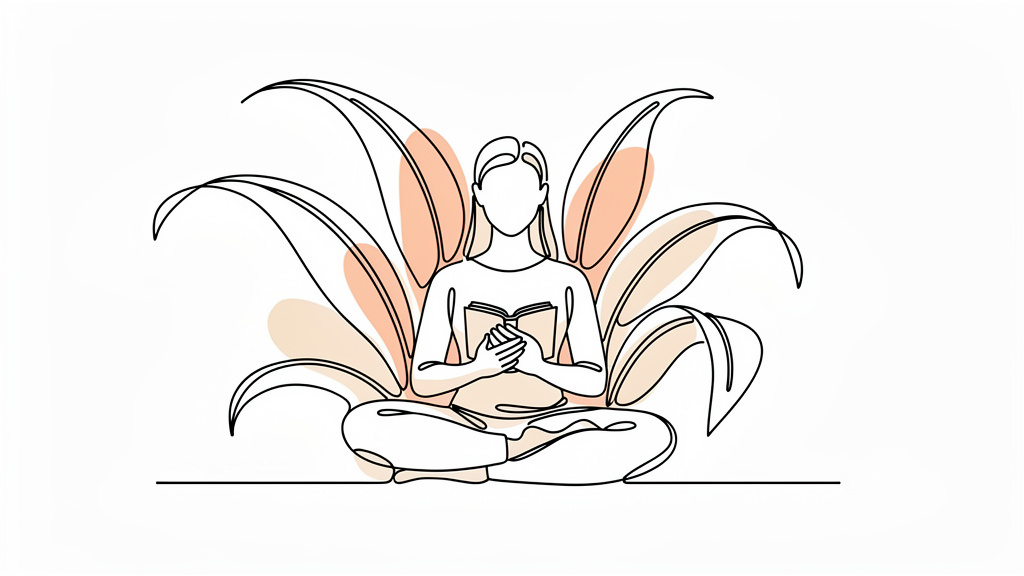 Line Art style instagram post images