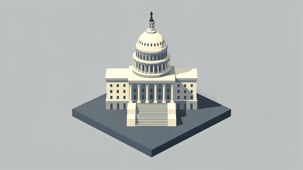 AI hero image for politics blog in isometric style