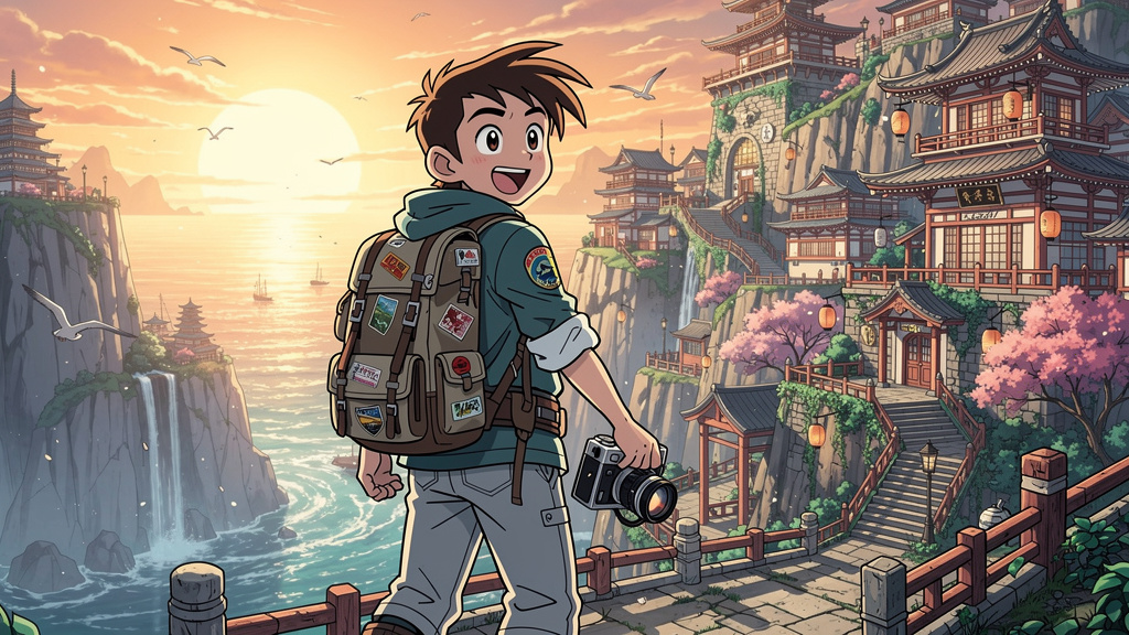 Anime style course thumbnails