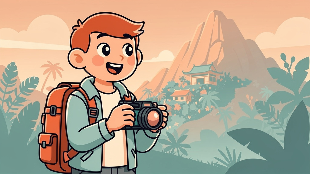 Cartoon style course thumbnails