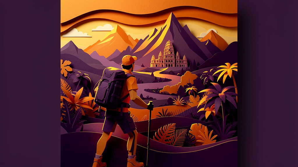 Paper Cut style course thumbnails